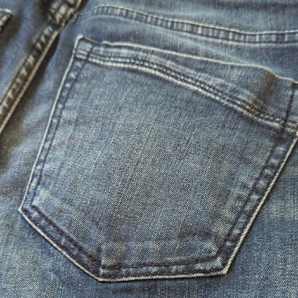 Express Dark Blue Skinny Jeans with Studs - Picture 7 of 9